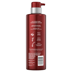 Espuma del champú Old Spice con biotina para lavar y revitalizar el cabello.