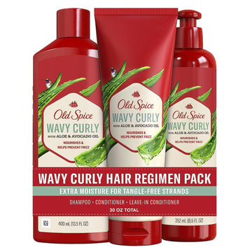 Old Spice champú botella para cabello limpio e hidratado con aloe y aceite de aguacate.
