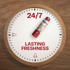 Old Spice control de olor combate bacterias para una frescura constante.
