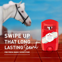 Old Spice desodorante Original en barra 50ml empaque compacto para viajar con facilidad
