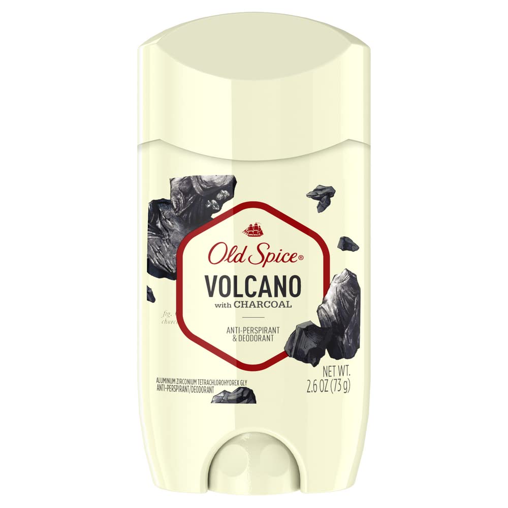 Desodorante para hombres Old Spice Volcano con carbón activado, fragancia volcánica y aroma intenso