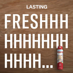 Old Spice desodorante sin aluminio en aerosol para uso diario y cómodo.