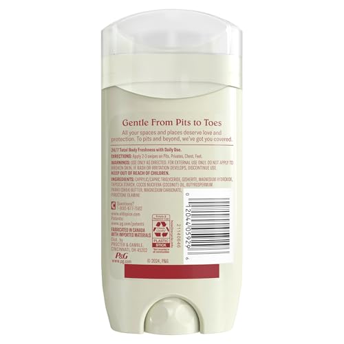 Old Spice desodorante total cuerpo zona íntima, suavidad y frescura continuas.