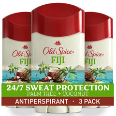 Old Spice Dry Feel desodorante barra para hombre Fiji palma coco, sensación fresca todo el día