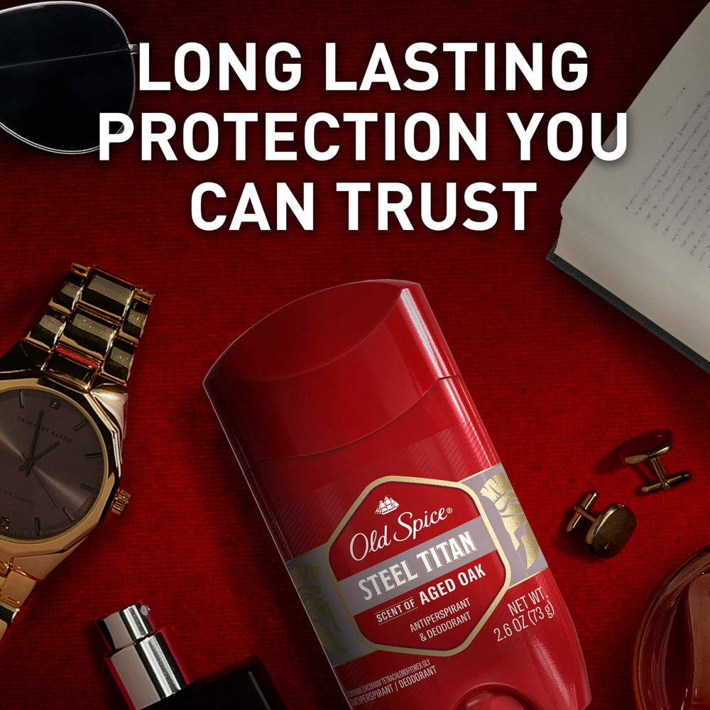 Frescura y protección duradera con Old Spice para todo el día.