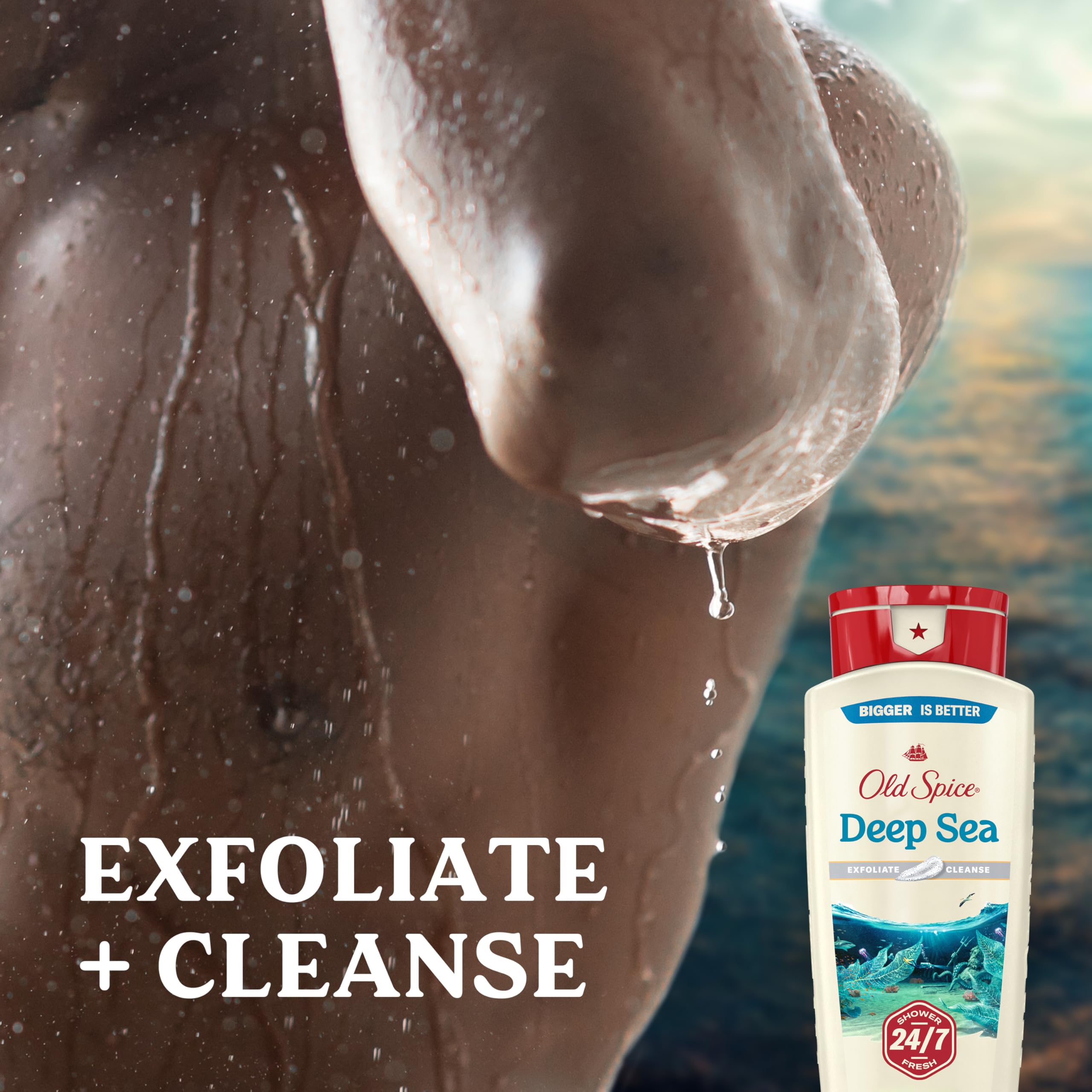 Old Spice exfoliante, textura suave que ayuda a eliminar impurezas de la piel