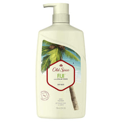 Old Spice Fiji: botella de ducha con aroma tropical para una frescura duradera.