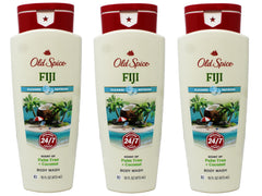 Old Spice Fiji pack trois gels douche, fraîcheur tropicale durable