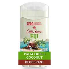Old Spice Fiji Palmera Coco desodorante 3oz sin aluminio y protección diaria.