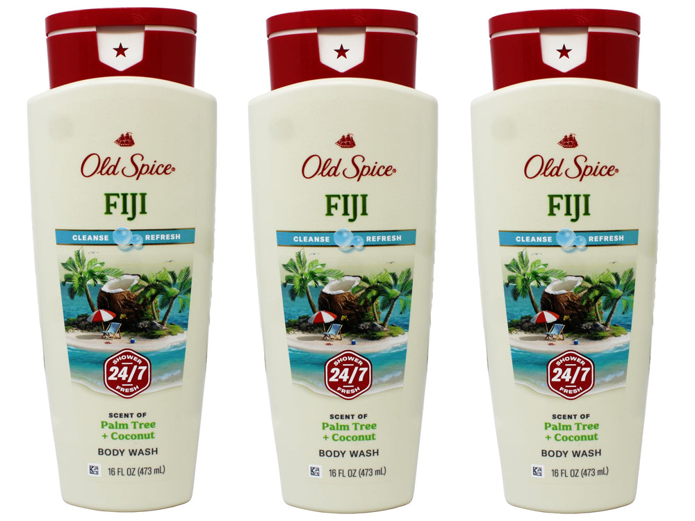 Old Spice Fiji trio promotionnel, soin quotidien pratique et économique