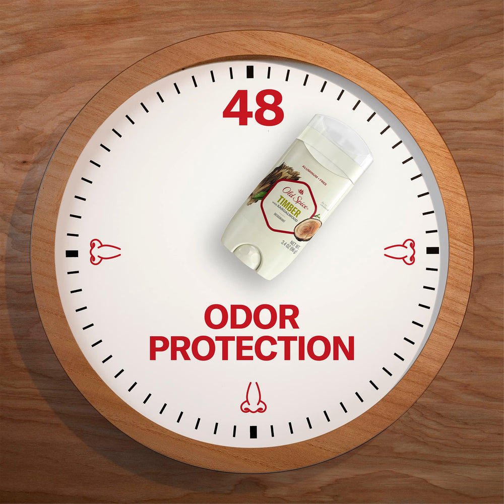 Timber Fresher de Old Spice ofrece frescura diaria para hombres activos.