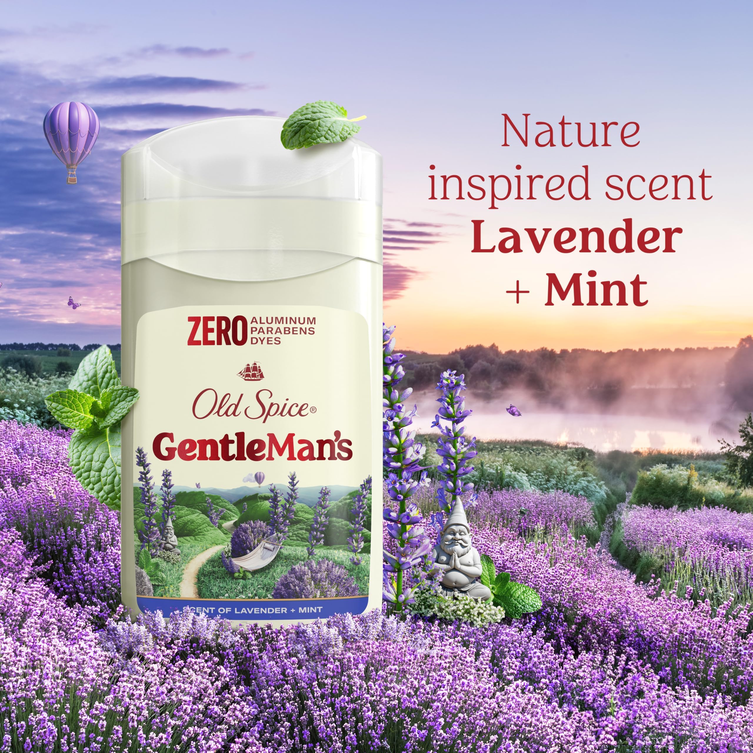 Aroma Lavender & Mint de Old Spice GentleMan's Blend refresca la jornada diaria.