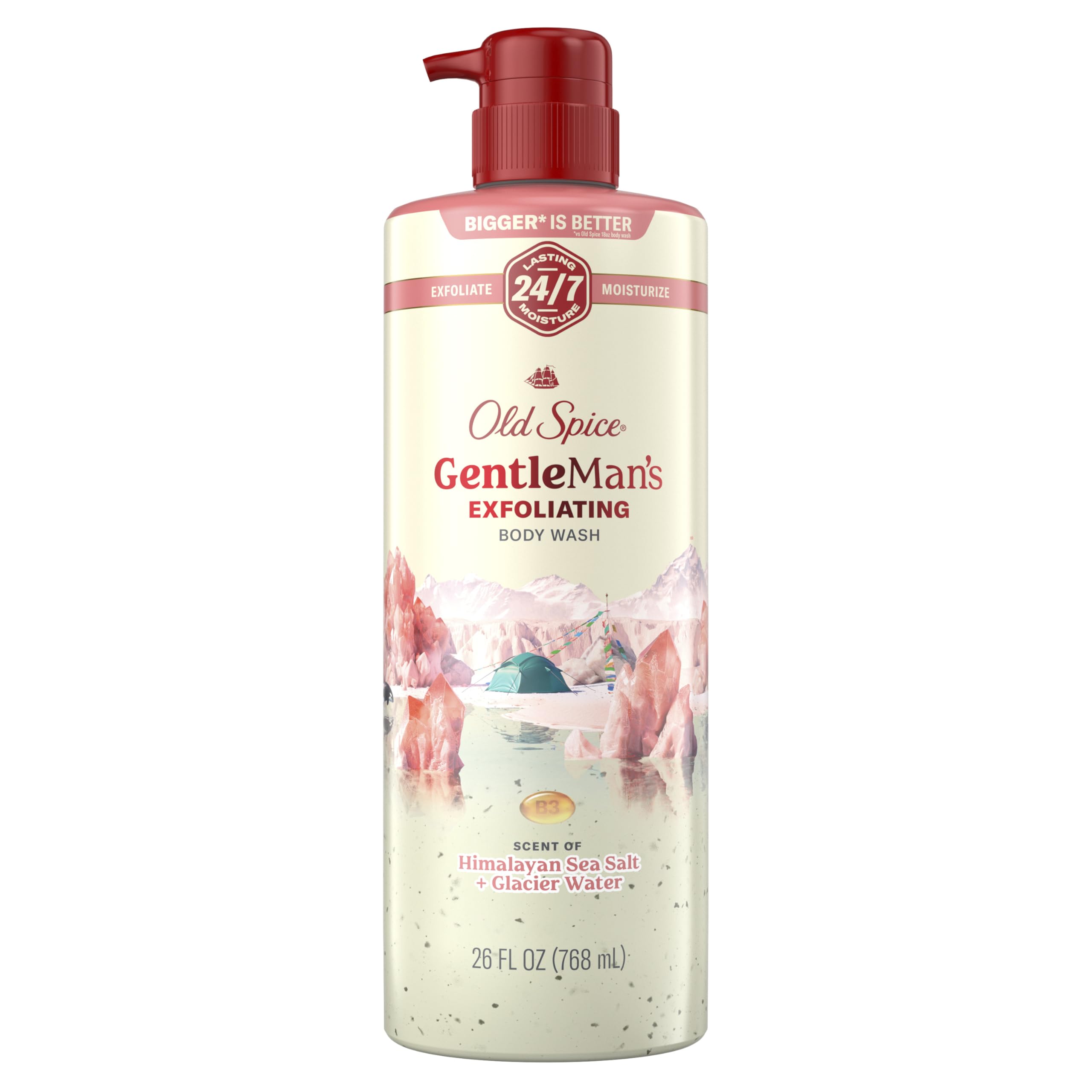 Old Spice GentleMan's gel de ducha exfoliante en botella para ducha diaria