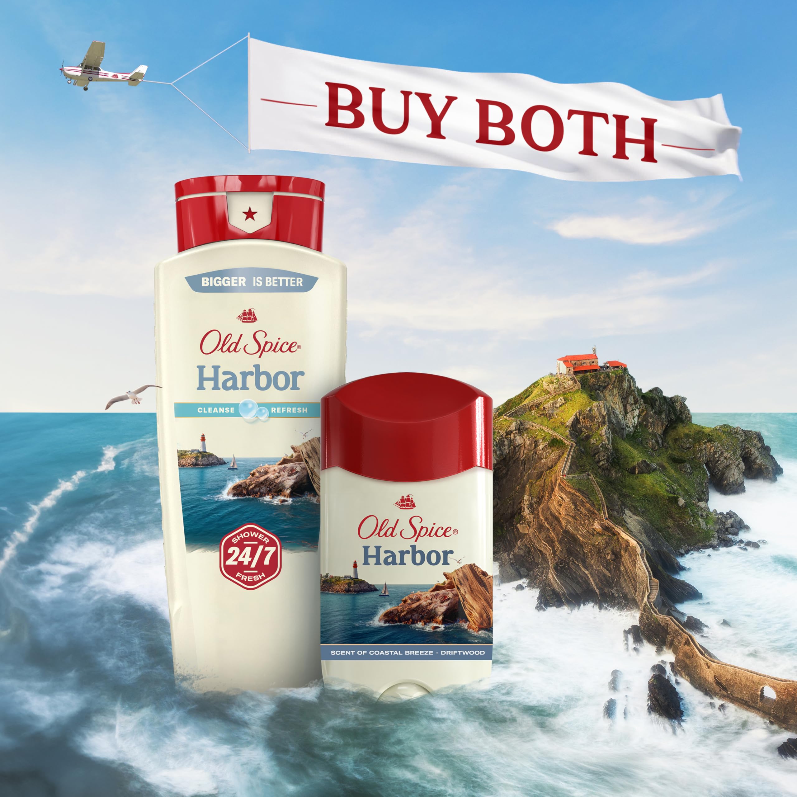 Old Spice Harbor – Détails visuels inspirés par la mer et l’aventure.