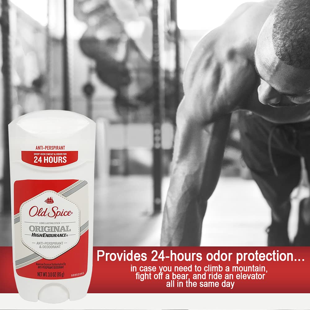 Old Spice High Endurance Desodorante Original: aroma clásico para confianza diaria.
