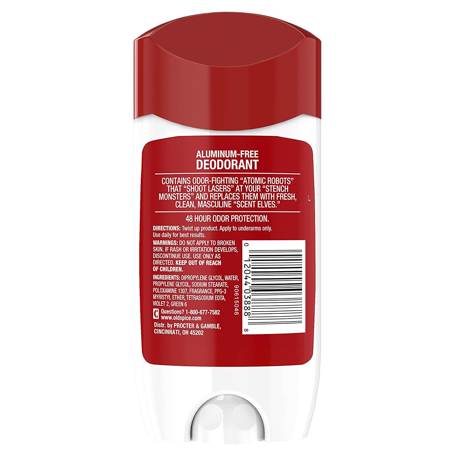 Old Spice High Endurance Desodorante Original, aplicación en axila suave para uso diario.