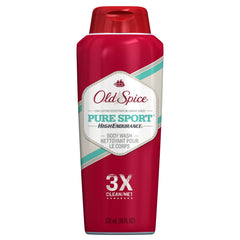 Old Spice High Endurance Pure Sport gel de ducha en botella, sensación fresca diaria.