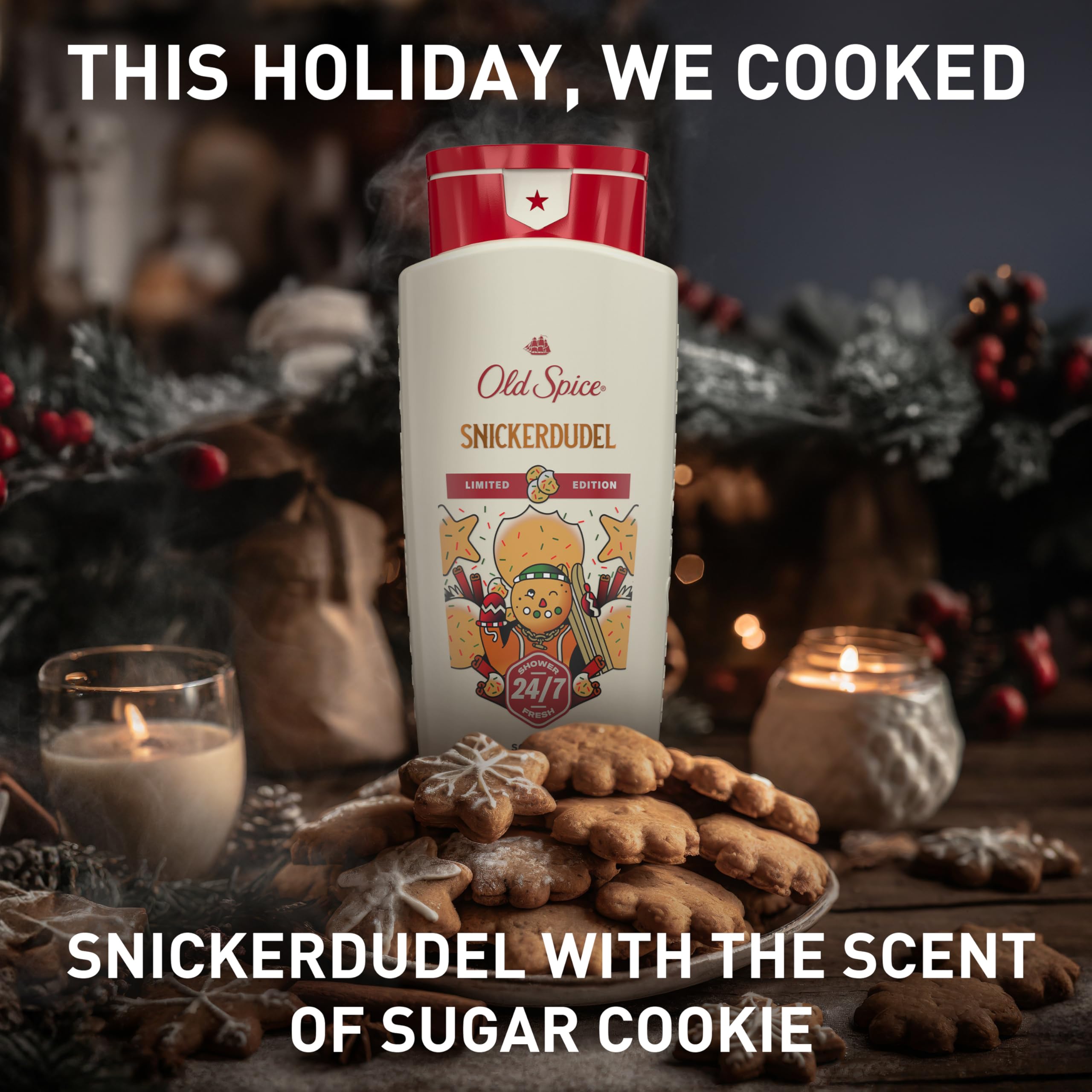 Old Spice Holidude presentación edición limitada, colección navideña exclusiva.