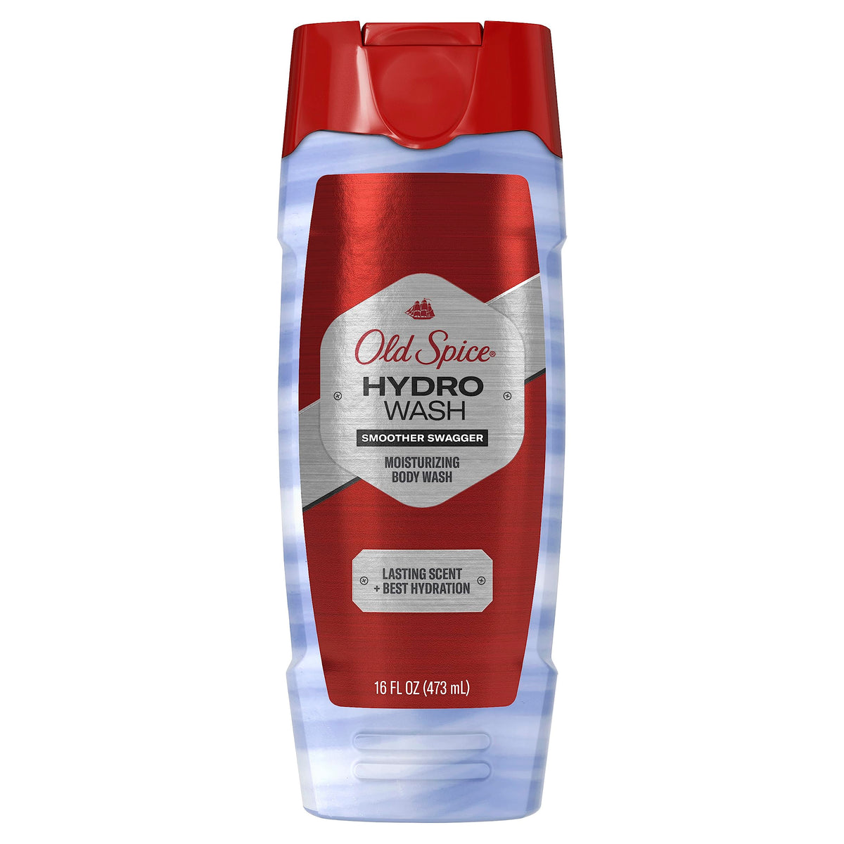 Old Spice Hydro Wash, botella de hidratación para piel suave tras la ducha.