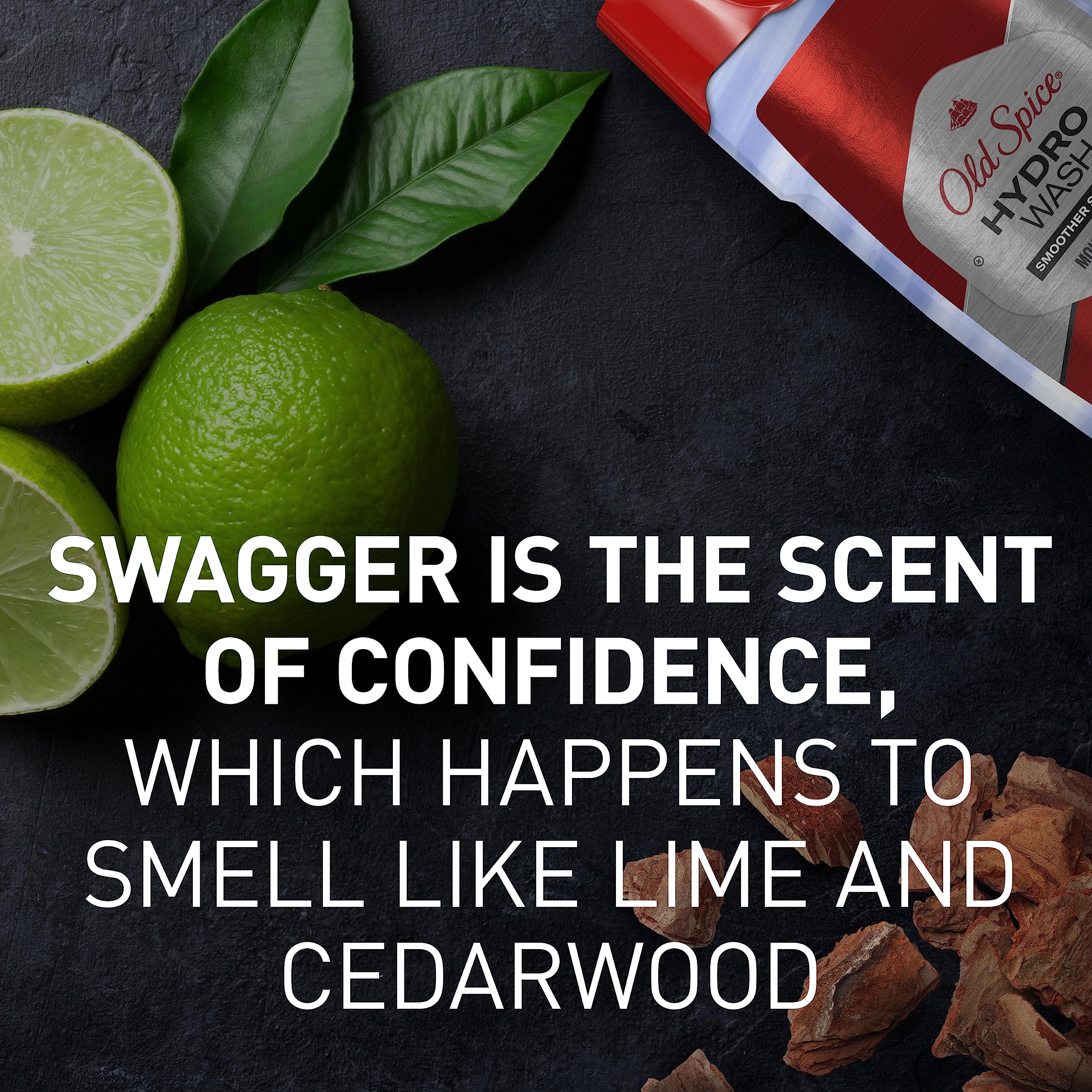 Old Spice Hydro Wash, espuma cremosa que limpia y cuida la piel.