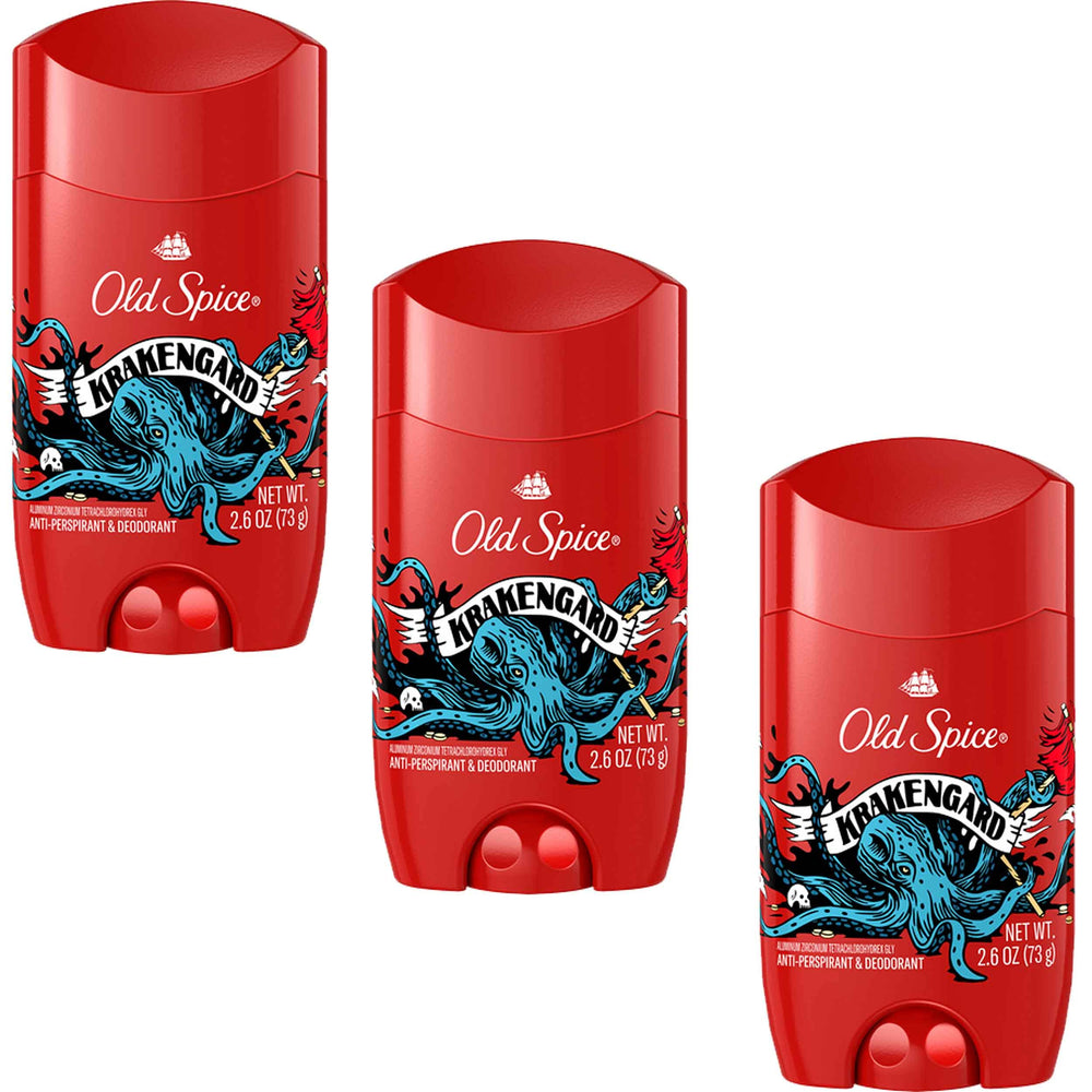 Old Spice Krakengard desodorante, bote 2-6oz: aroma duradero para todo el dia.
