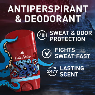 Old Spice Krakengard desodorante para sudor, protección durante todo el día.