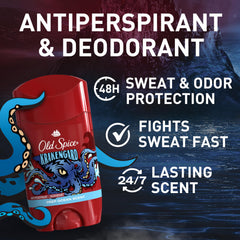 Old Spice Krakengard desodorante para sudor, protección durante todo el día.