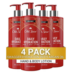 Old Spice lotion mains et corps, bouteille de 473 ml, hydratation durable.