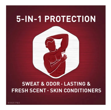 Old Spice men's grooming collection display featuring Sweat Defense for everyday protection.
