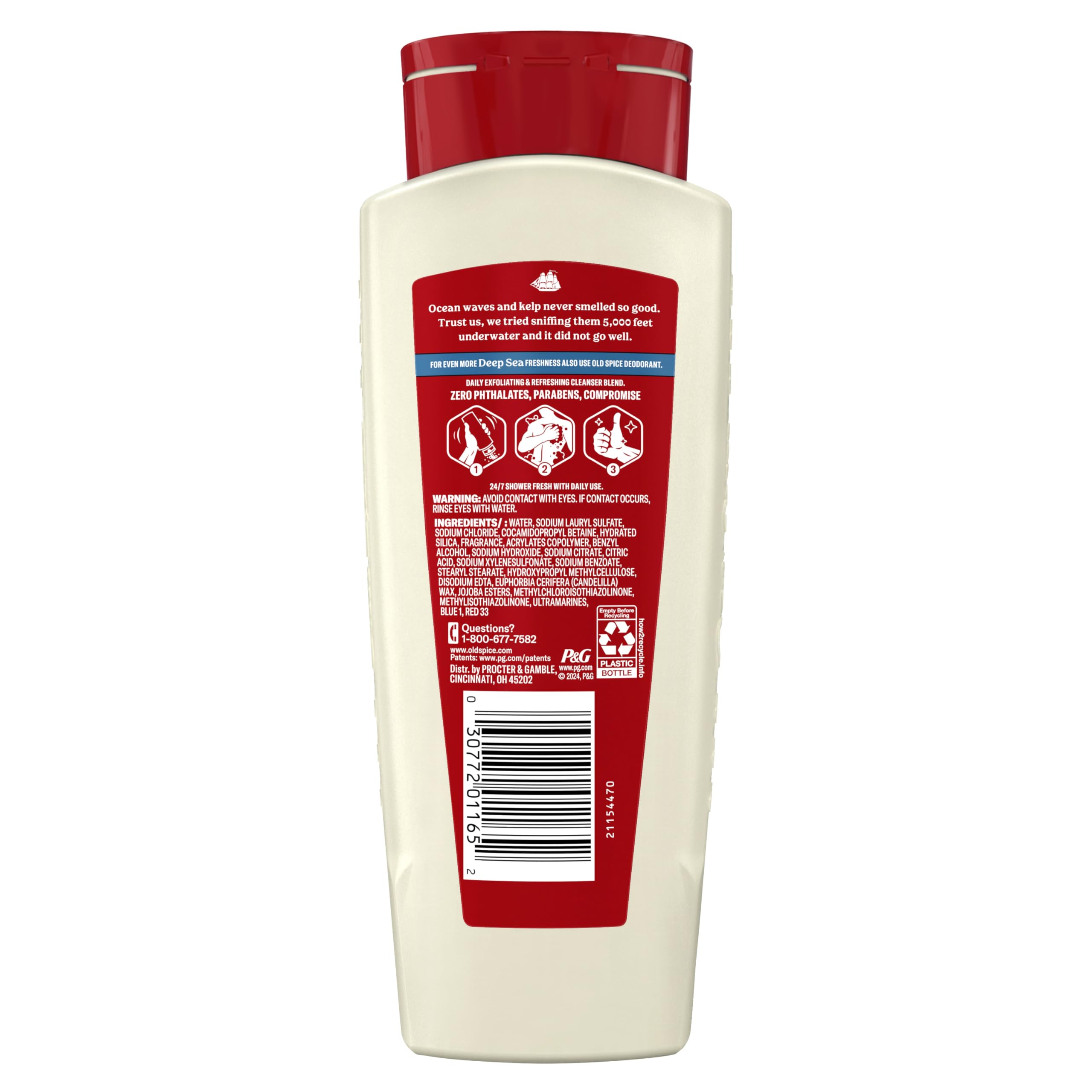 Old Spice pack de cuatro, aroma constante en cada ducha