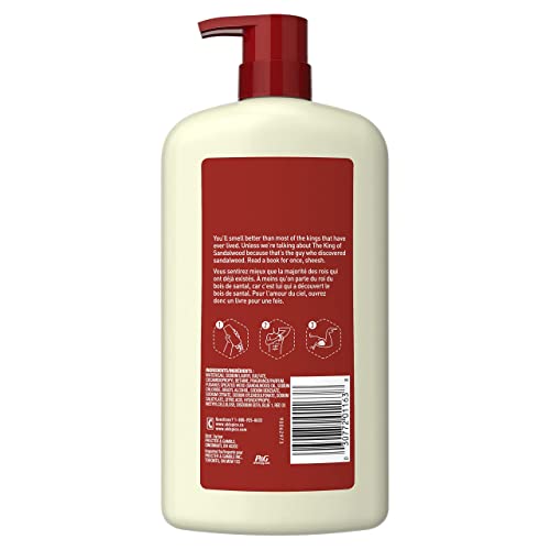 Paquete de cuatro geles de ducha Old Spice para uso familiar, 30 oz.