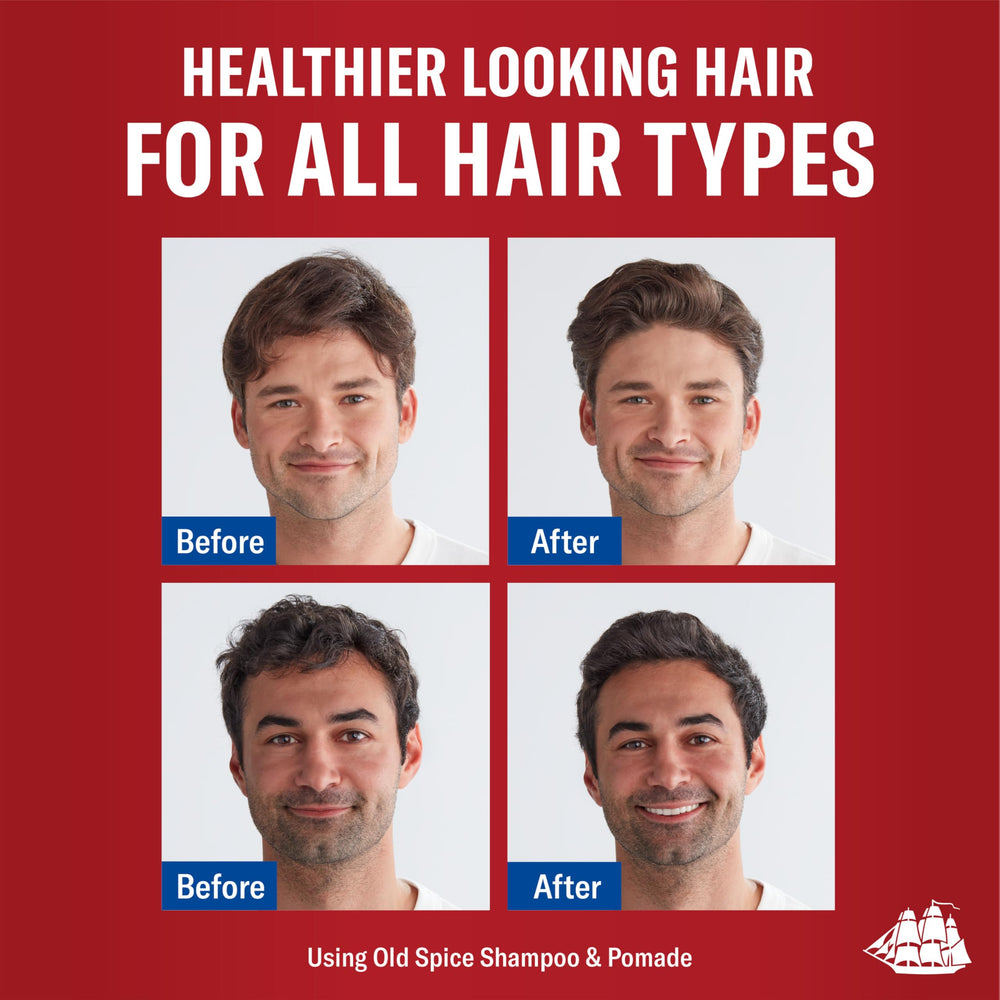 Old Spice pomada clásica para cabello húmedo o seco, estilo versátil.