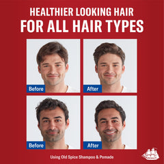 Old Spice pomada clásica para cabello húmedo o seco, estilo versátil.