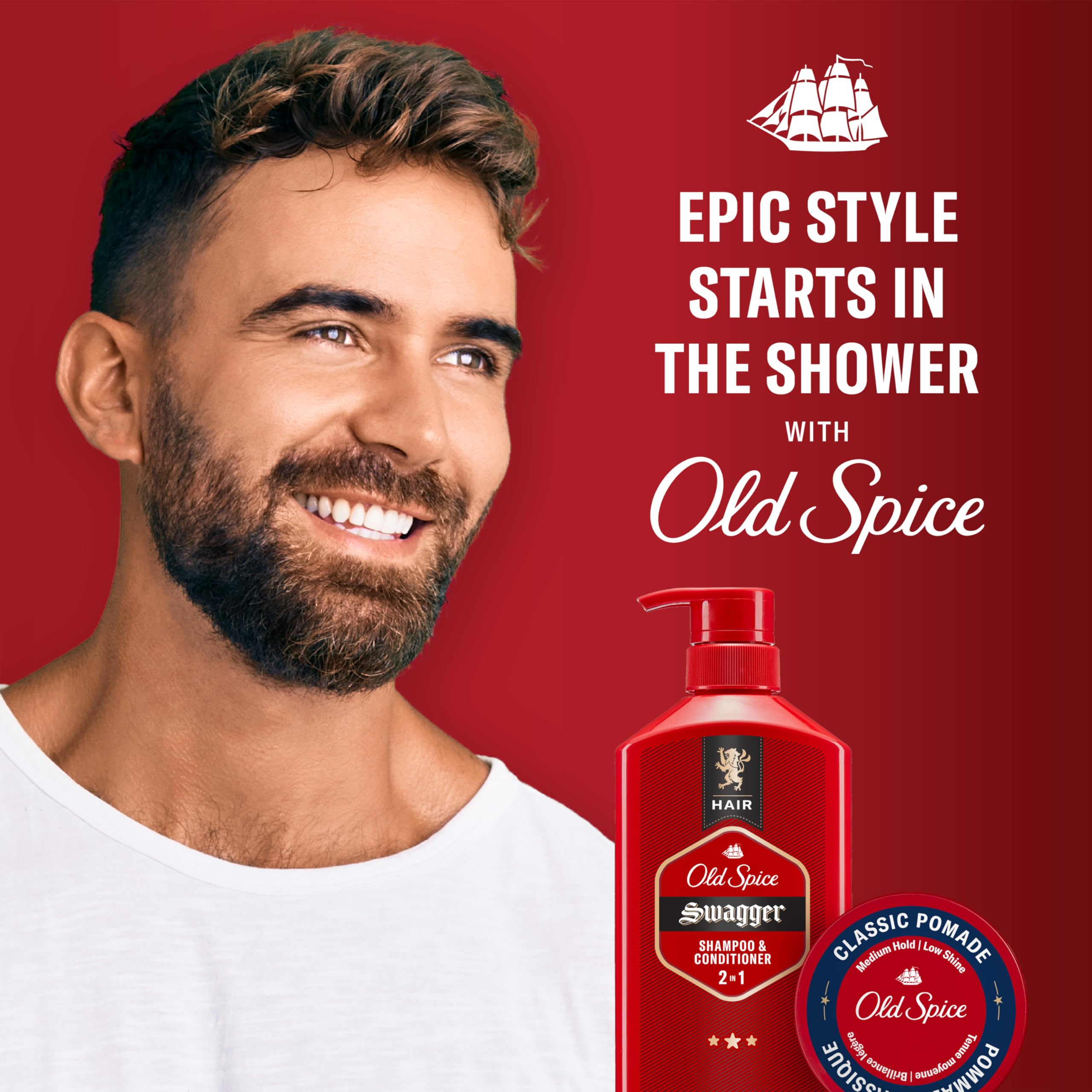 Old Spice pomada clásica ofrece calidad de barbería para resultados profesionales.