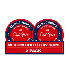 Pomada Old Spice clásica en lata para hombres, fijación media y cuerpo en el peinado.