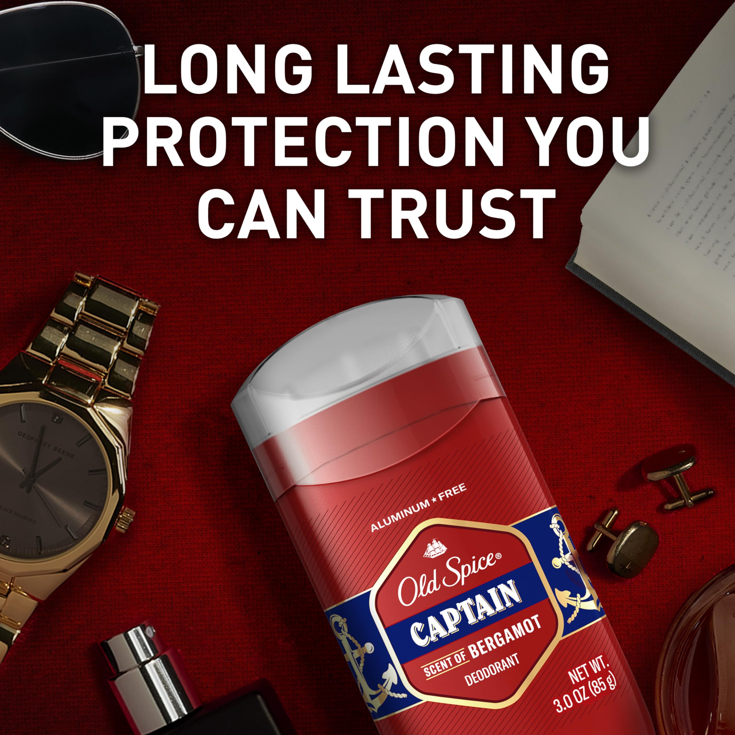 Old Spice Capitán Bergamota: protección de olor durante todo el día.