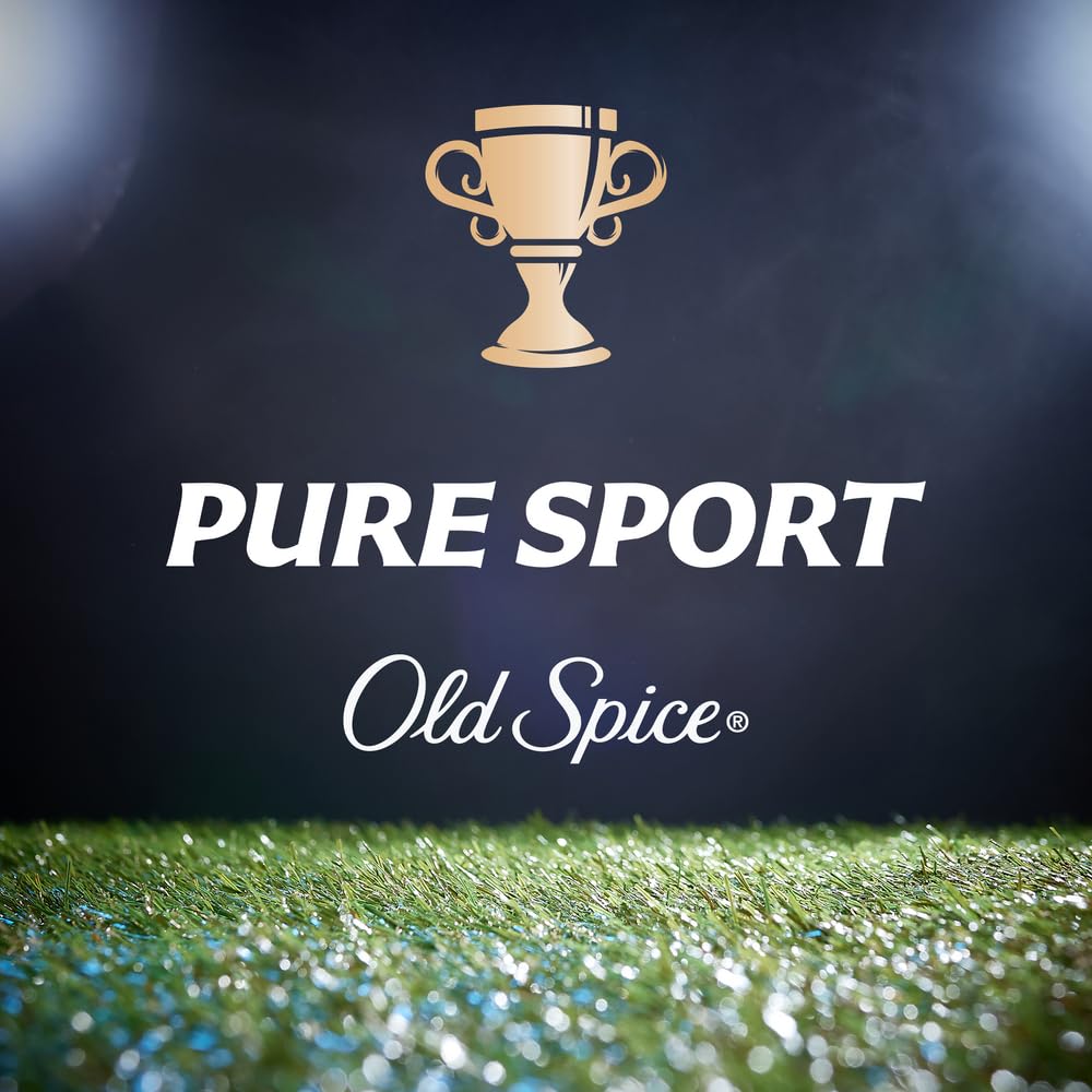 Old Spice Pure Sport Plus paquete de tres, conveniencia para el hogar.