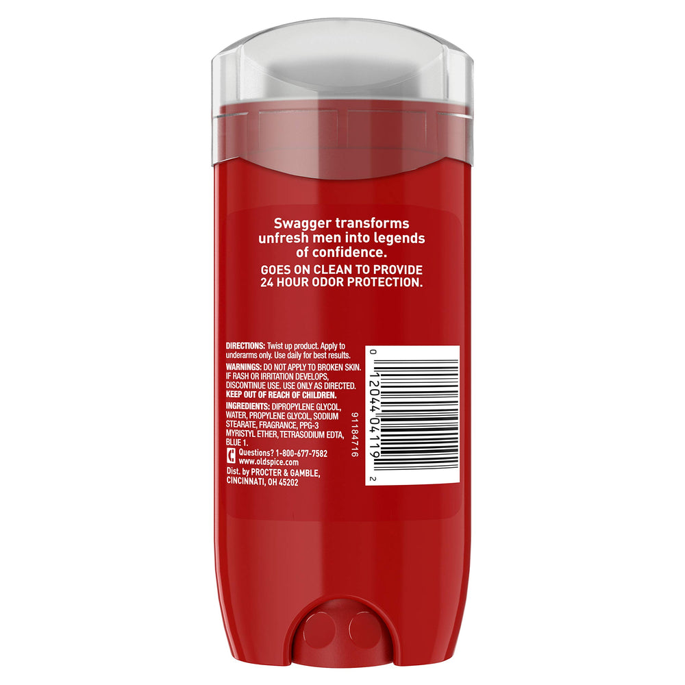 Old Spice Swagger etiqueta detalle, aroma de la colección Red Zone
