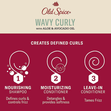 Rizos más definidos y suaves con el trío Old Spice para hombres.