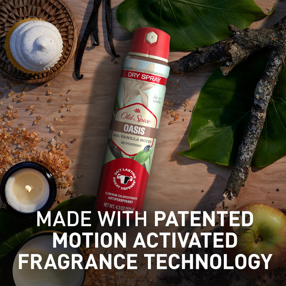 Sensación fresca de Old Spice que combate olores de forma duradera.