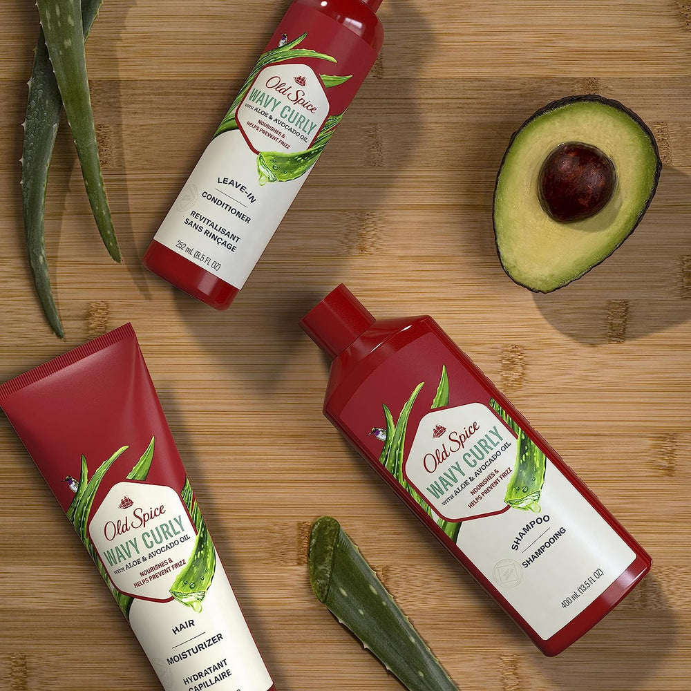 Set Old Spice para cabello ondulado: tres pasos fáciles de usar.