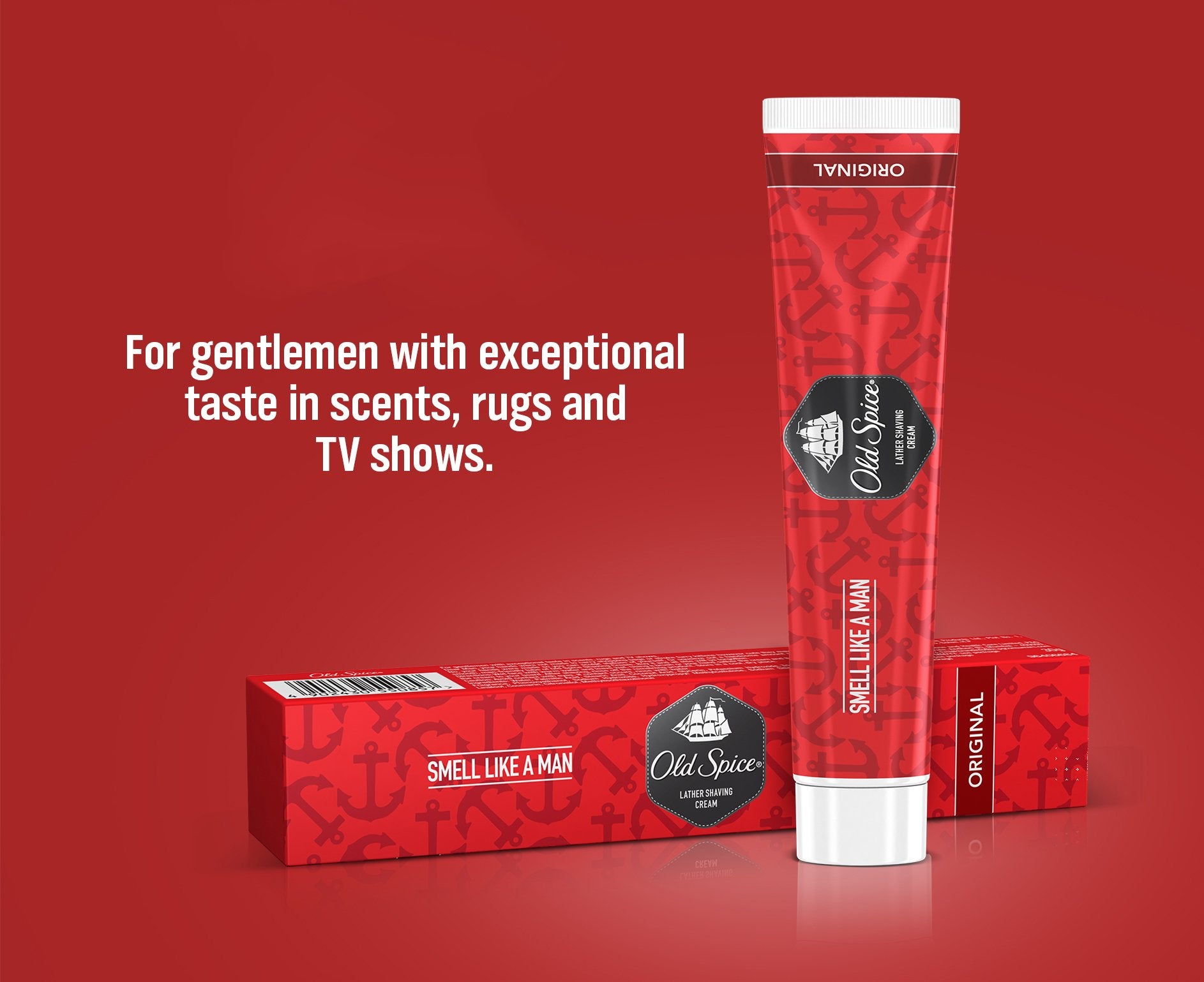 Textura cremosa y humectante de Old Spice que suaviza la piel.