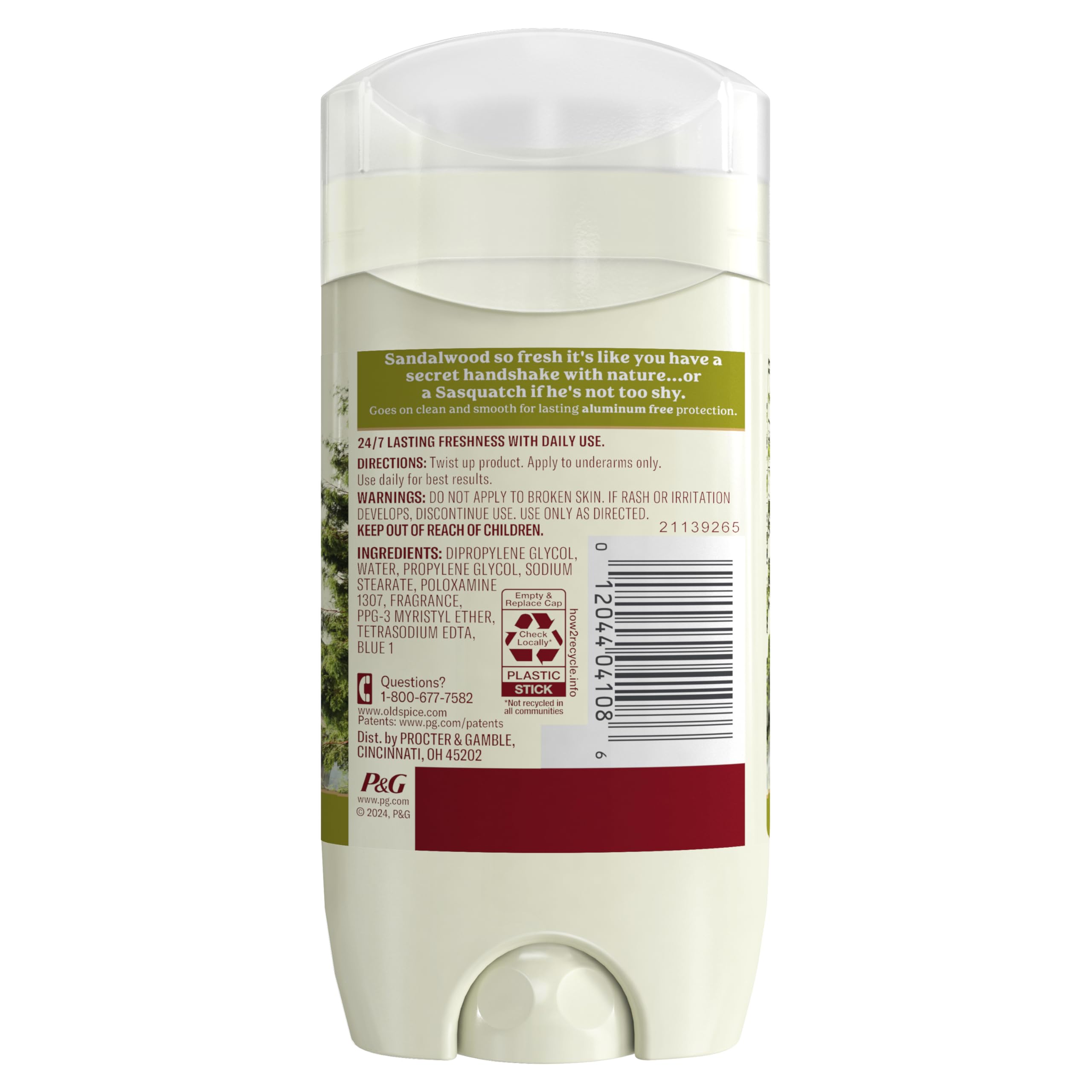 Old Spice Timber: emballage voyage pratique