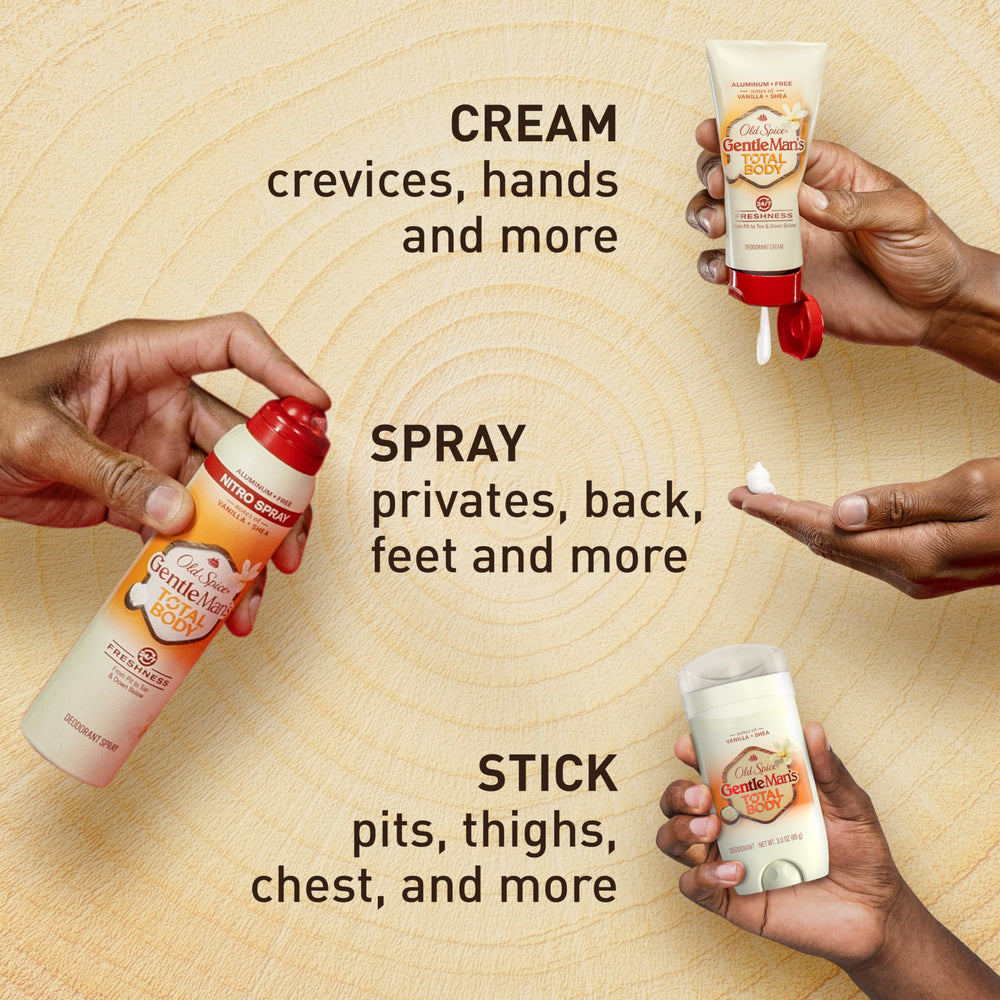 Close-up of smooth glide with Fiji-scented whole body deodorant.