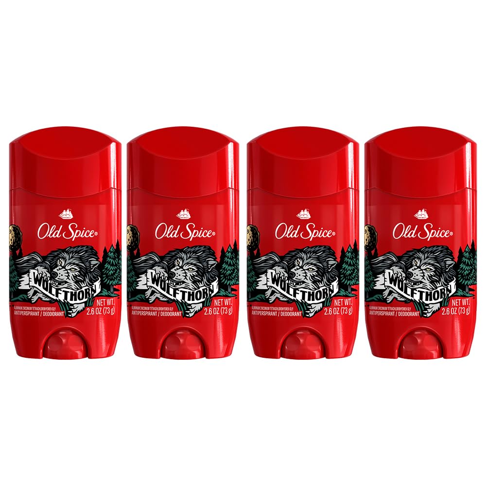Old Spice Wolfthorn desodorante invisible en barra, protección diaria y fragancia fresca.