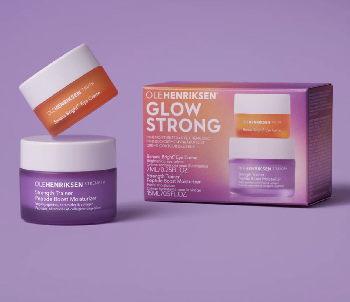 Rutina de cuidado facial diaria con Ole Henriksen en formato mini.