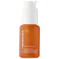 Ole Henriksen Truth Serum Collagen Booster, aplicación elegante para suavizar líneas con antioxidantes.