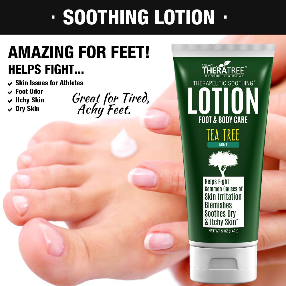 Oleavine Loción controla el olor en pies y cuerpo con ingredientes naturales.