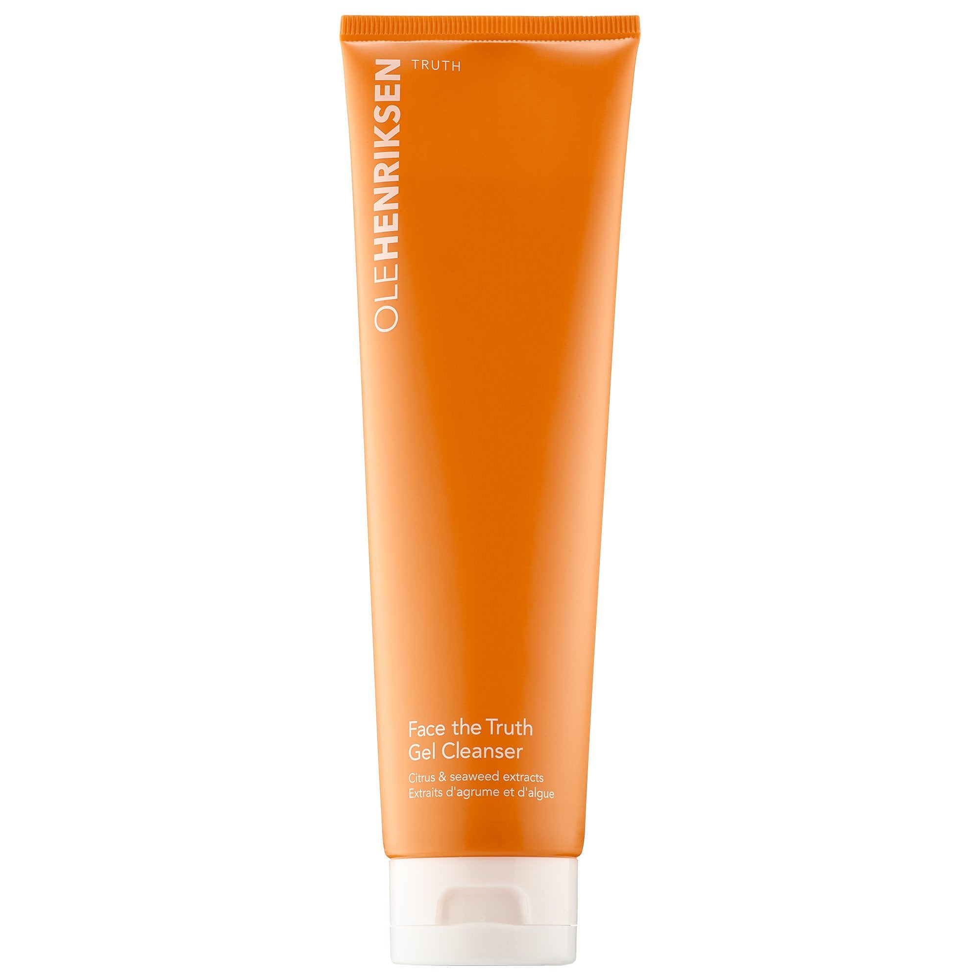 Ole Henriksen Face the Truth Gel Cleanser, bouteille lumineuse, nettoie en profondeur et revitalise la peau.