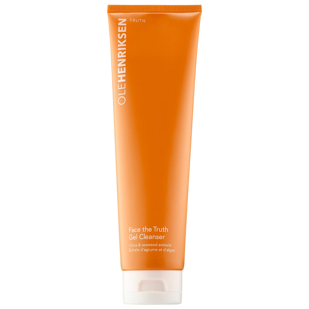 Ole Henriksen Face the Truth Gel Cleanser, bouteille lumineuse, nettoie en profondeur et revitalise la peau.